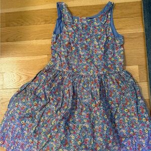 Polo Floral Blue Kids Dress